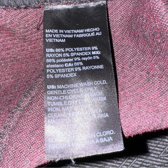 White House Black Market Slim Ankle Pants Herringbone Size 8Pull On Drawstring🖤🩶 - Picture 12 of 14